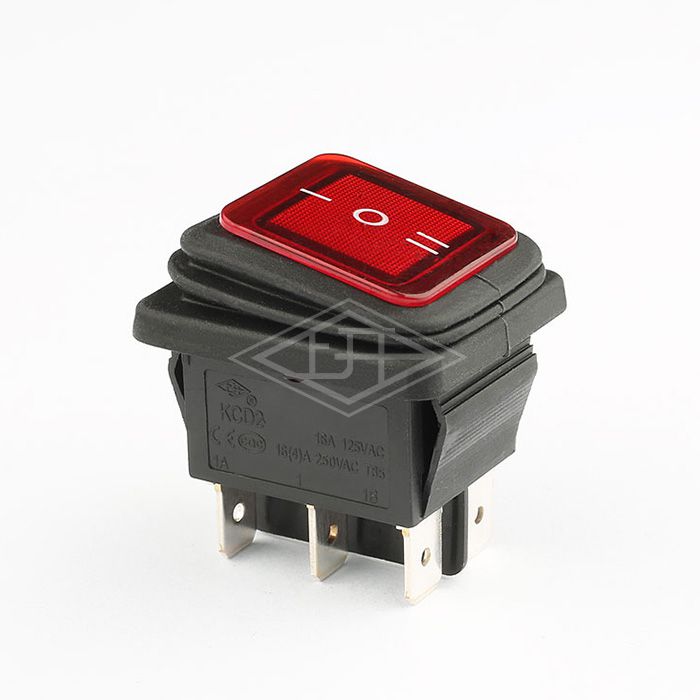 KCD2 factory price t85 55 6 pins waterproof rocker switch