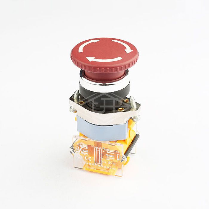 ​22mm emergency switch 1no1nc self locking emergency stop switch red mushroom emergency push button switch