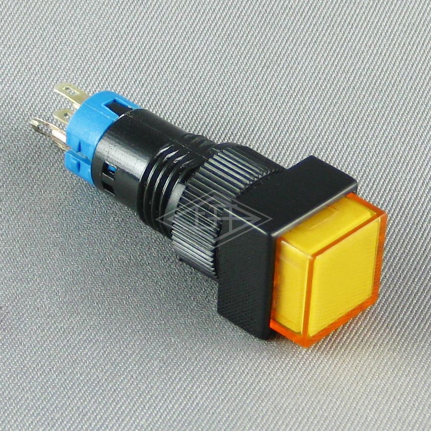 10mm 5 pins rectangle push button switch with indicator light