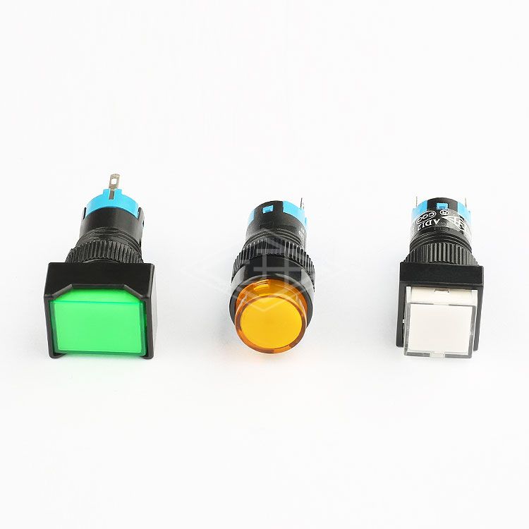 12mm led lighted panel mount electrical push button switch