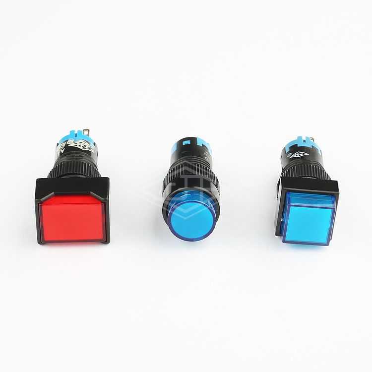 12mm 5 pins push button switch illuminated douple pole push button switch latching yellow push button switch