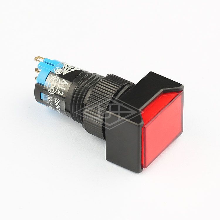 12mm 3 pin push button switch illuminated latching push button switch neon lighted red push button switch