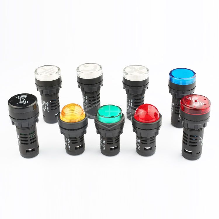 22mm 24vdc blue color dome-shaped waterproof indicator light