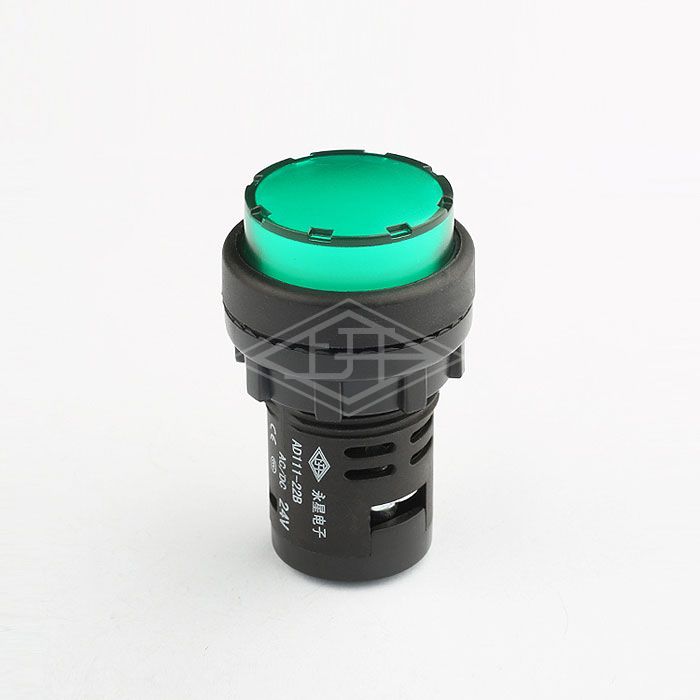 24v ac dc 22mm green led indicator light round indicator lights