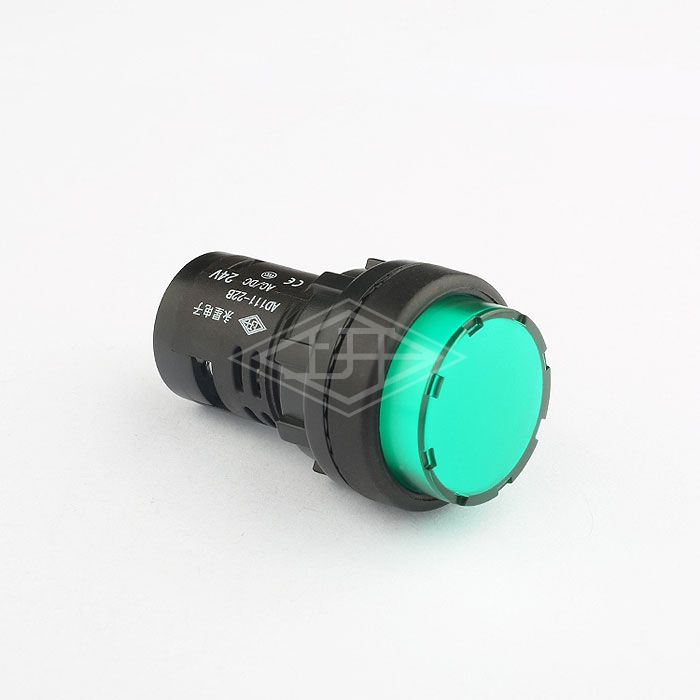 24v ac dc 22mm green led indicator light round indicator lights