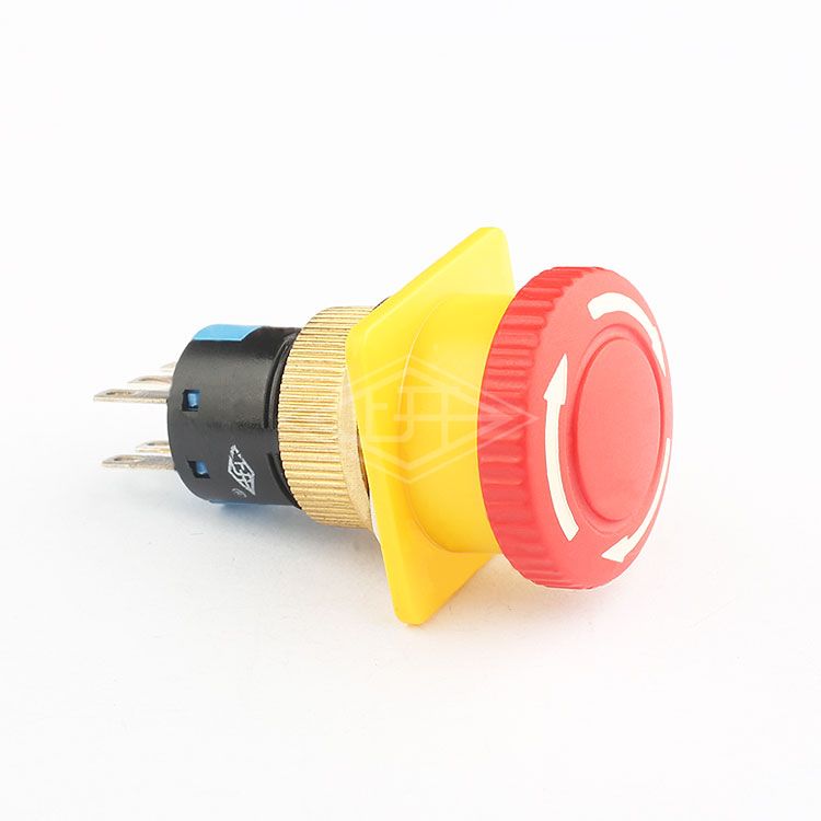 High quality and safety  AJ16 6Pin 250V 16mm  emergency stop rotary switch