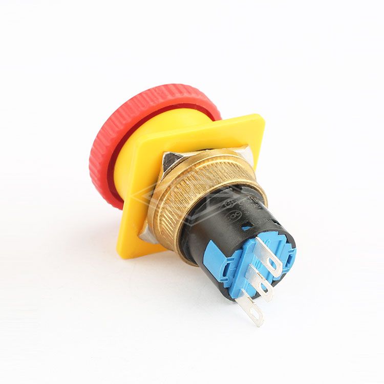 AJ16 Hot Sale 16mm IP44 Self-locking Emergency Stop Push Rotary Switch