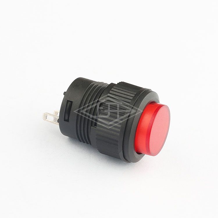 16mm self locking push button switch 4 pin illuminated push button switch led lighted red round pushbutton switch