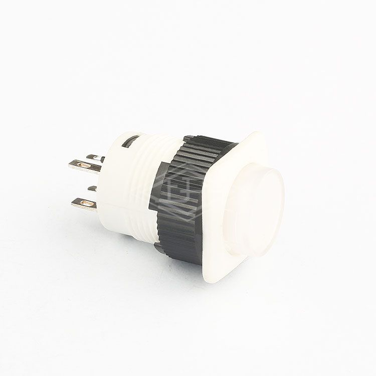 16mm 4 pin 1a 250vac pushbutton switch illuminated self locking push button switch led white lighted pushbutton switch