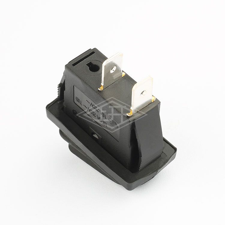 KCD1 2 pins SP ST black  waterproof  rocker switch