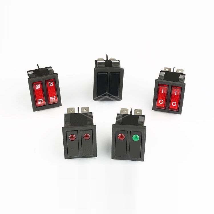 KCD1  6 pins DP-DT rocker switch