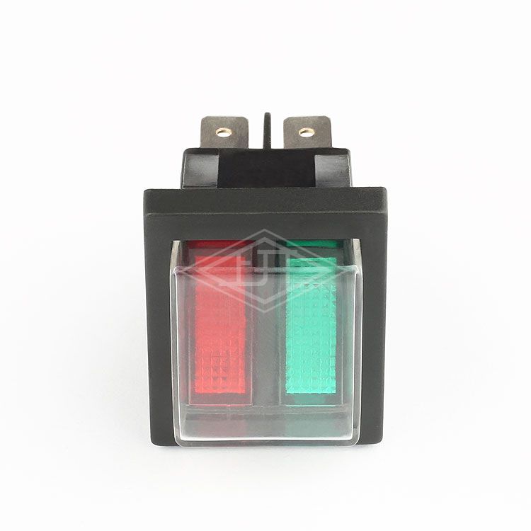 KCD1 DP-DT illuminated  waterproof cover rocker switch