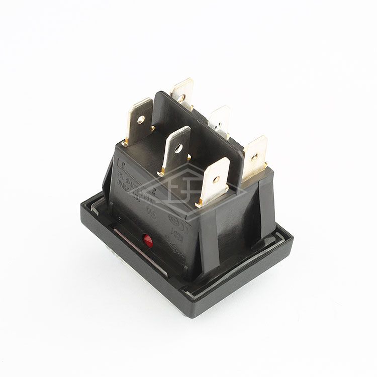 KCD1 DP-DT illuminated  waterproof cover rocker switch