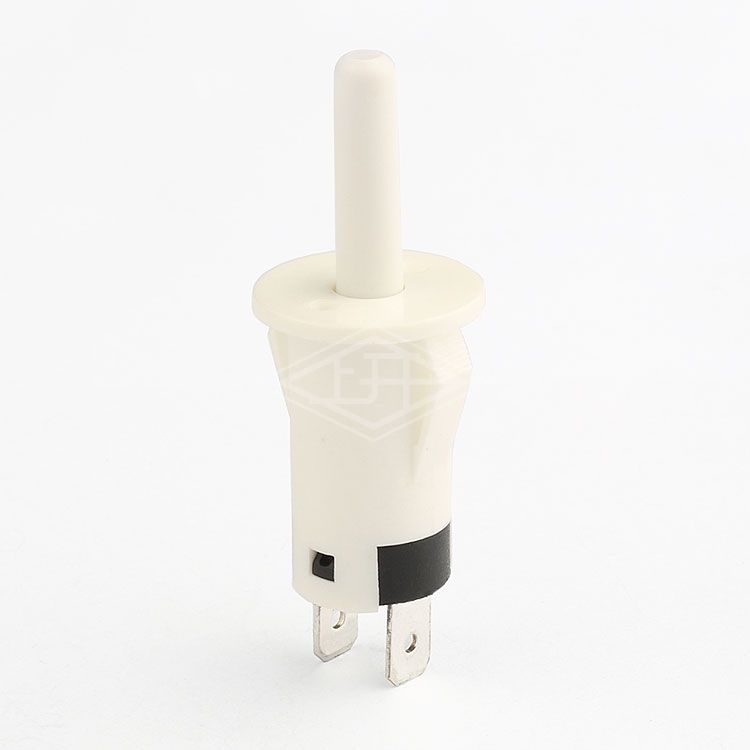 2 pin pushbutton switch 12mm 1A 250vac mini switch push button plastic normal on pushbutton switch for refrigerator door long button