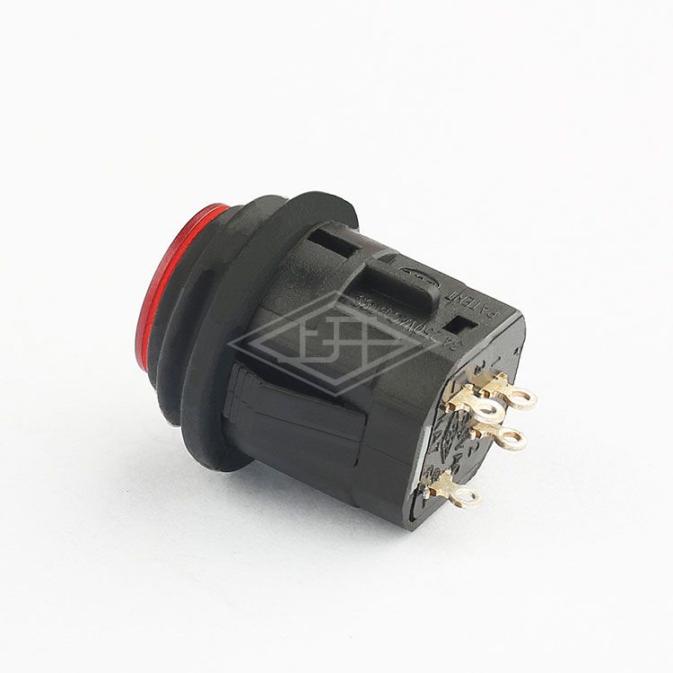 round 14mm pushbutton switch waterproof sp 2 pin 3A 250V AC switch push button self locking push button switch for baby stroller