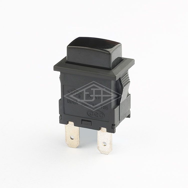 latching push button switch 2 pin 16A 250V AC T85 switch rectangle pushbutton mechanical push button switch