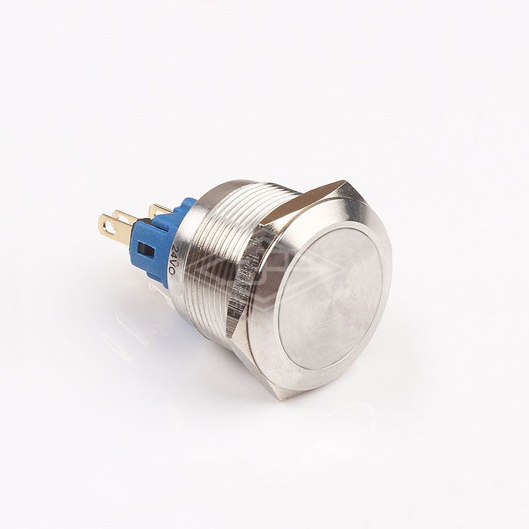 round 22mm panel pushbutton switch 5a 250vac waterproof push button switch stainless steel mental push button switch