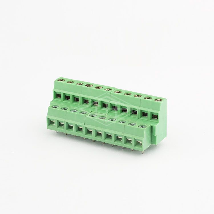 5.08mm wire connector  terminal block 12 pole screwless terminal block