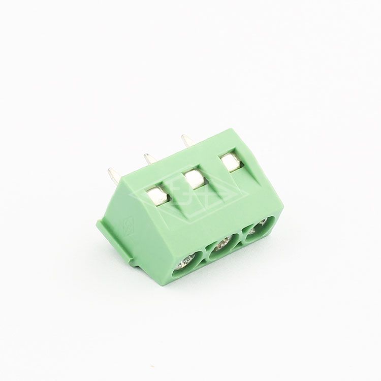 distribution male female connector plug in brass screw terminal block 3.81mm