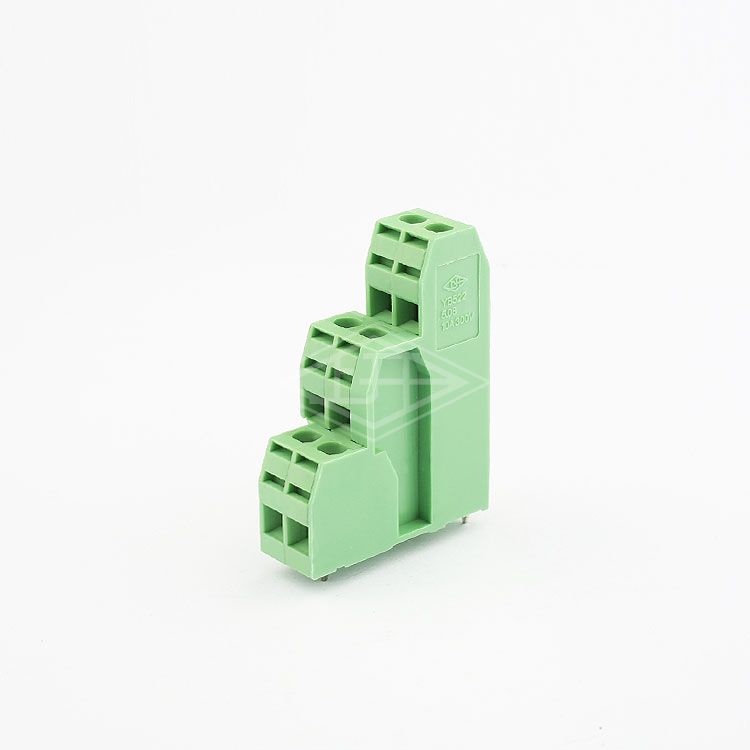 YB plastic pole 6 pin female screw terminal block  pcb connector