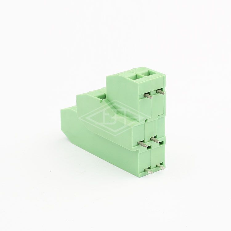 YB plastic pole 6 pin female screw terminal block  pcb connector