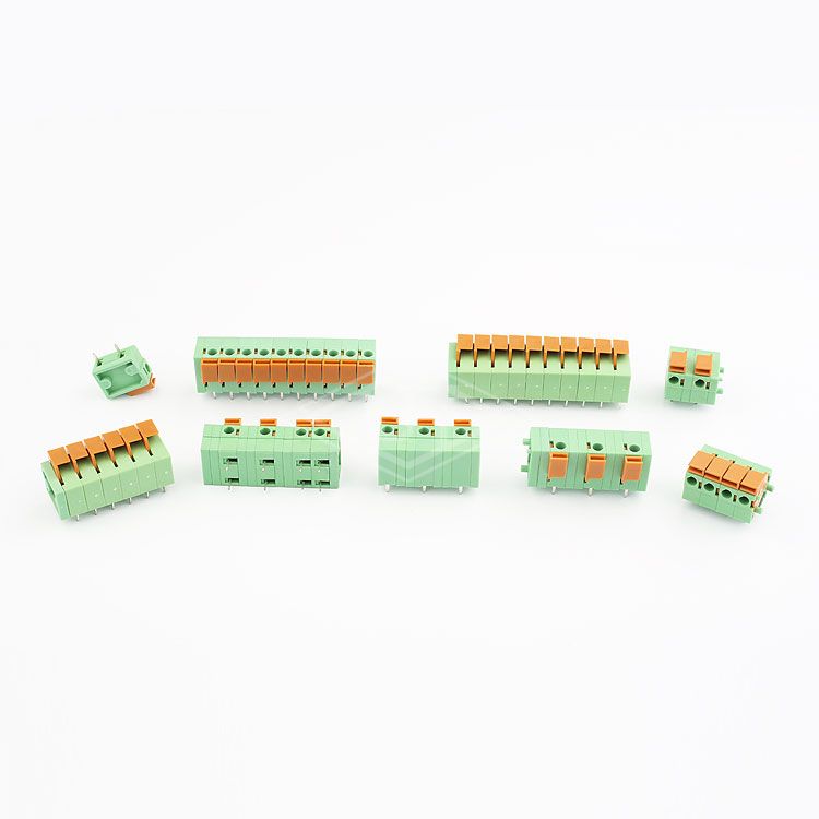 YB plastic pole 6 pin female screw terminal block  pcb connector