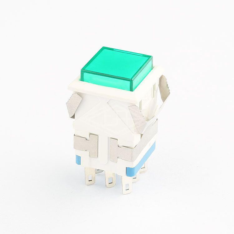 12 volt LED light push button switch momentary double pole 8pins power switch on off illuminated switch led push button