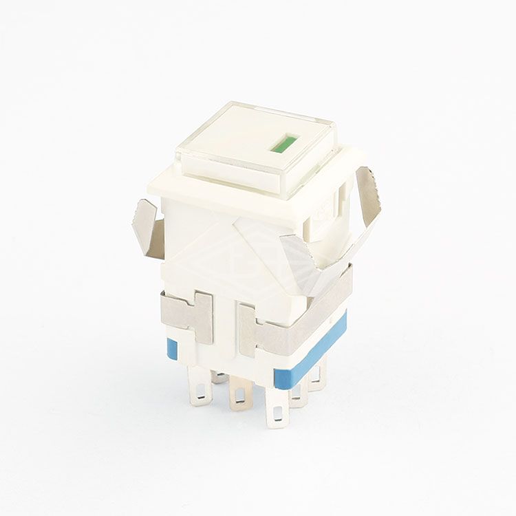 8 pins push button switch latching double pole push button switch illuminated power on off switch 3a 250vac push button
