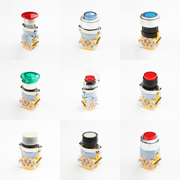 22mm momentary illuminated led light push button switch