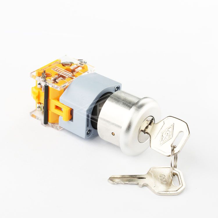 22mm 2 positions self locking keylock switch