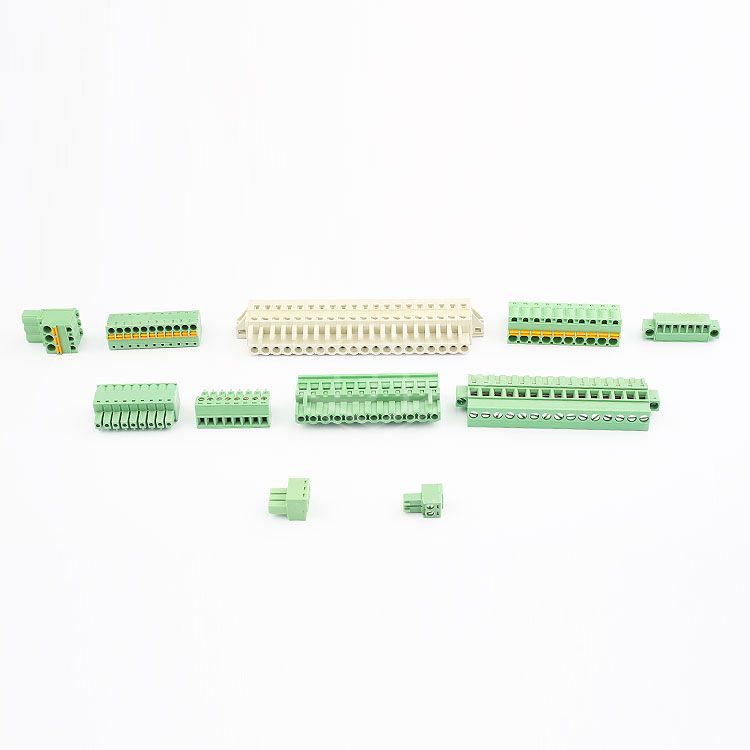 YC white  PCB pluggable 12 pin plastic terminal block