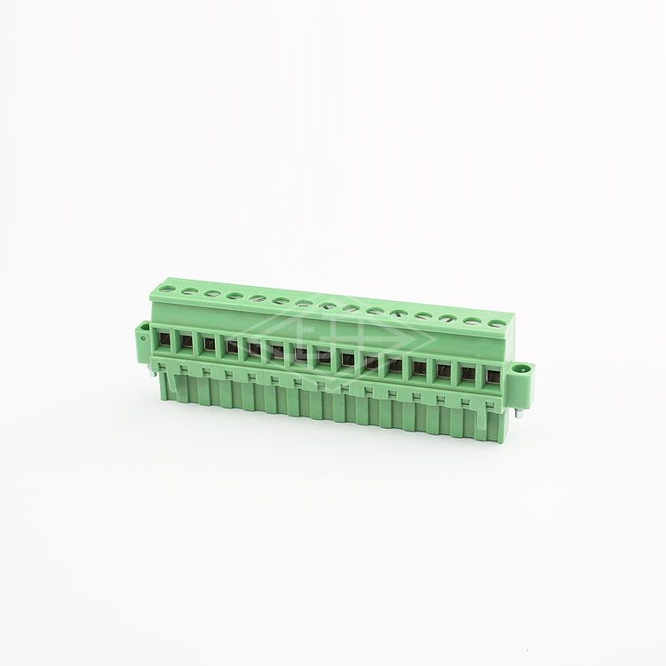 pcb types 7 pin male female ac dc plug in 3.81mm terminal block