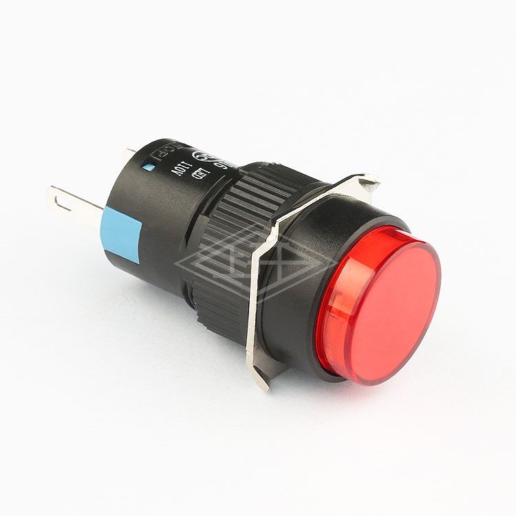 high quality 2 pin 220v led round red indicator light 16mm