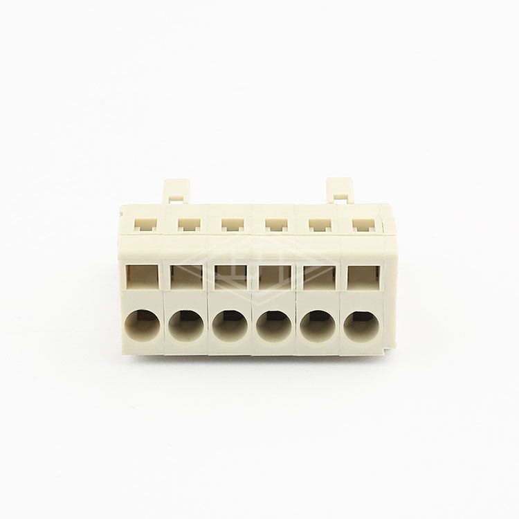 factory supplier  YE 6 pin 16A 300V AC white terminal block