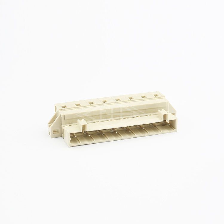 YE 5mm 5.08mm 8 pin 16A 300V AC white plastic terminal block