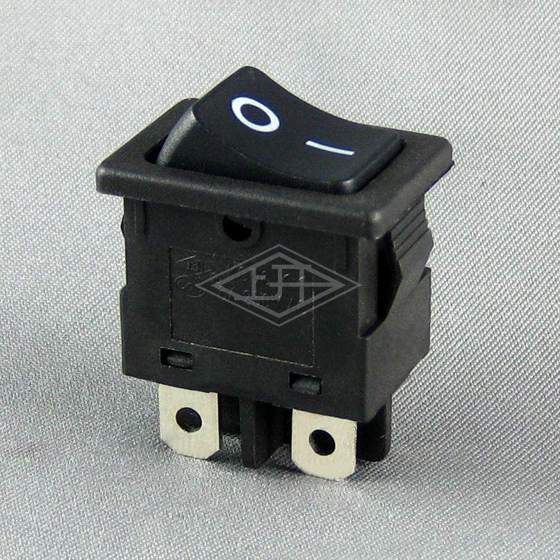 KCD6 4 pins on off black rocker switch