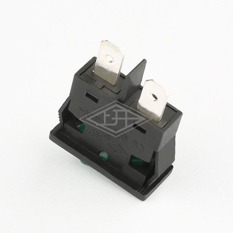 KCD7 2 pins on off waterproof black Rocker Switch