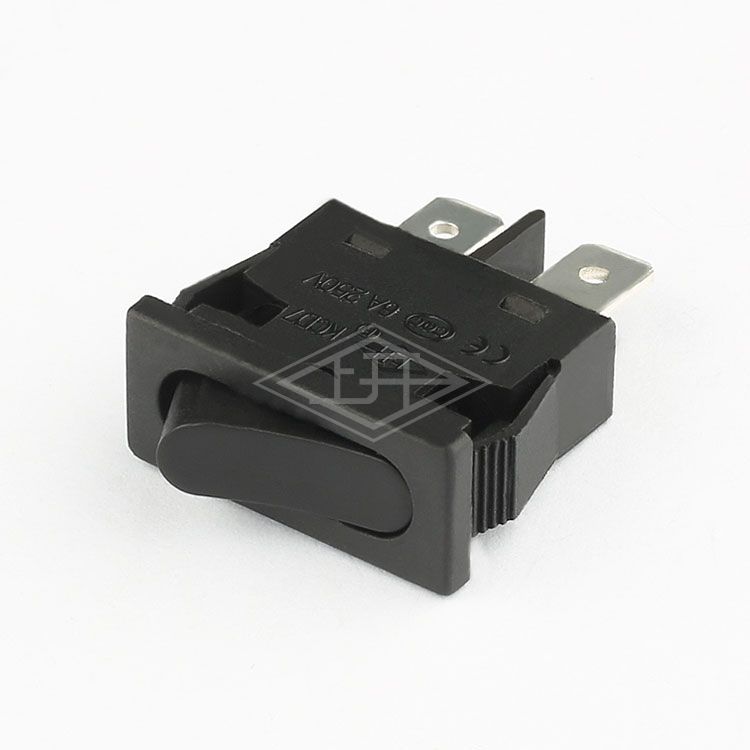 KCD7 2 pins on off waterproof black Rocker Switch