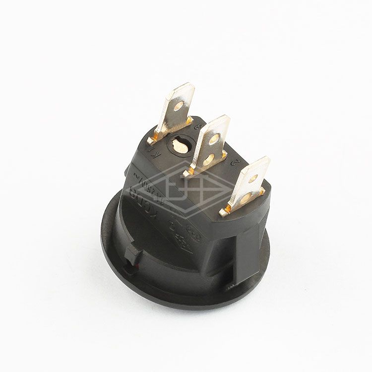 KCD8 3 pins red round on off rocker switch