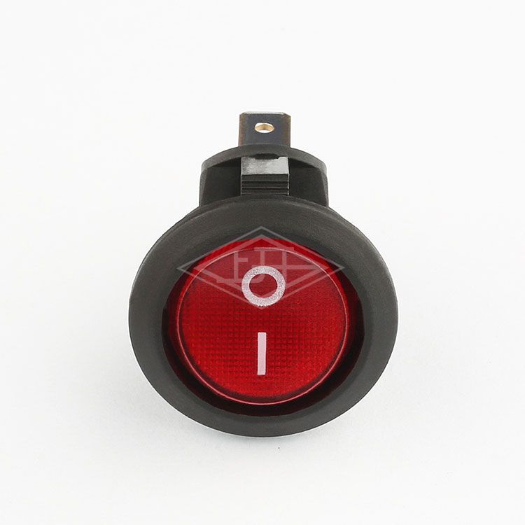 KCD8 3 pins red round on off rocker switch