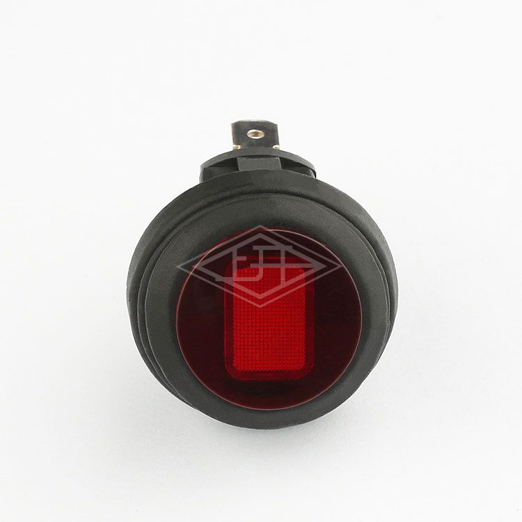 KCD8 3 pins waterproof red round on off rocker switch