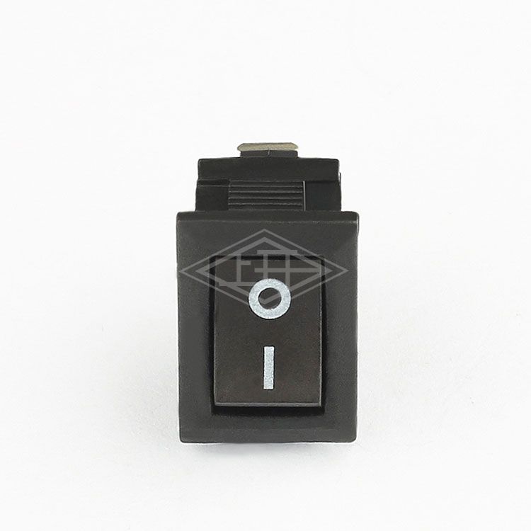 KCD10 2Pin on off sp st black  Rocker Switch