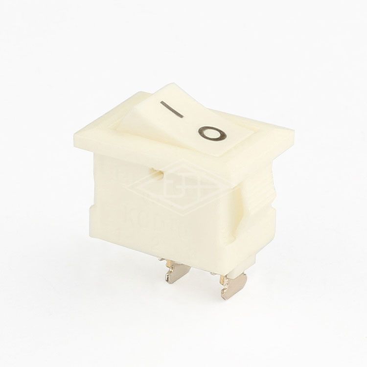 KCD10 on off 2 pins  sp st white  Rocker Switch