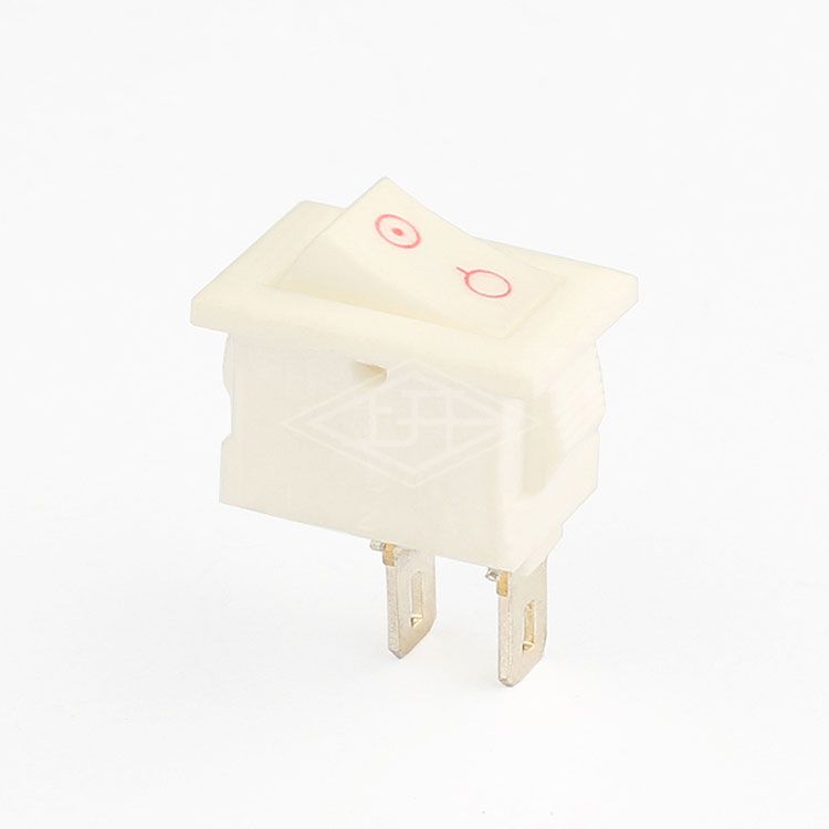 KCD10 on off 2 pins white housing red marking Rocker Switch