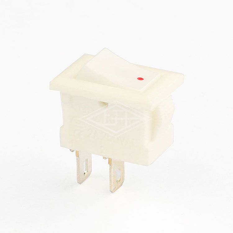 KCD10 on off white 2 pins sp st Rocker Switch