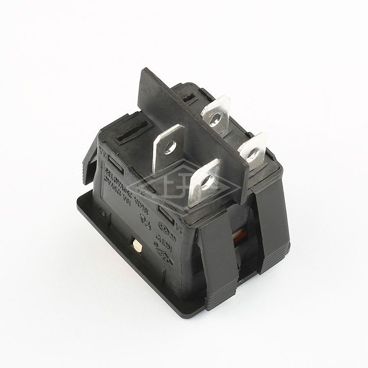KCD2 DPST 4 pins gray illuminated waterproof rocker switch