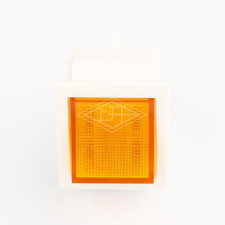 KCD2 DPST on off yellow illuminated 4 pins rocker switch