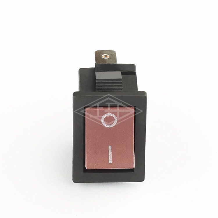 KCD3 2 pins on off black red rocker switch