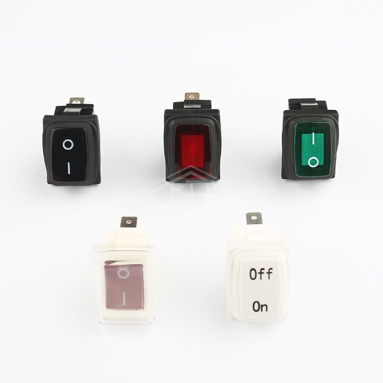 KCD3 3Pin SPDT On-Off IP65 Red Sealed Waterproof Rocker Switch