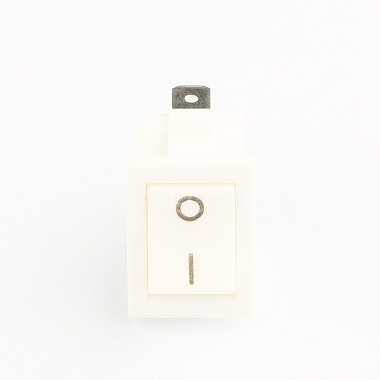 KCD3 6A250 2pins white arc-shaped rocker switch